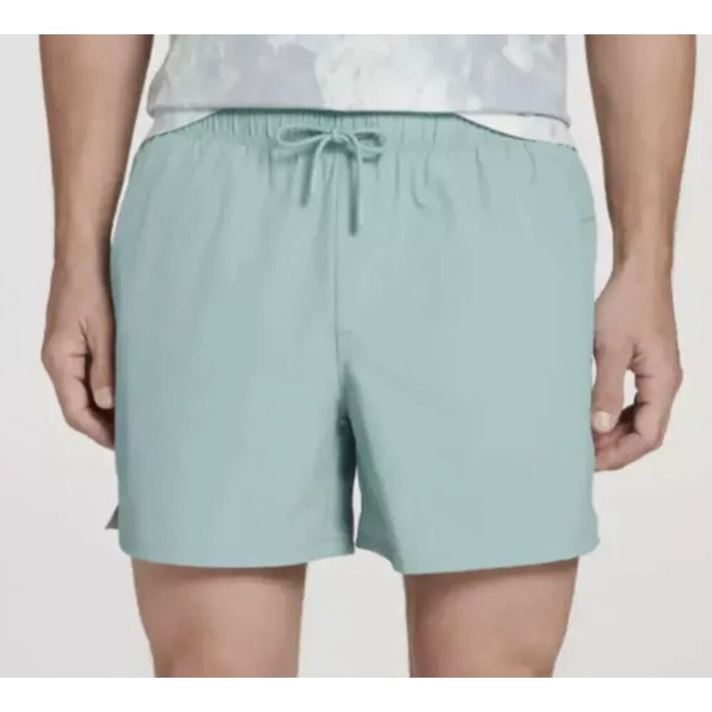 Men's VRST 5" Inseam Woven Nylon Dusty Teal Heather Running Shorts Size 2XL NEW